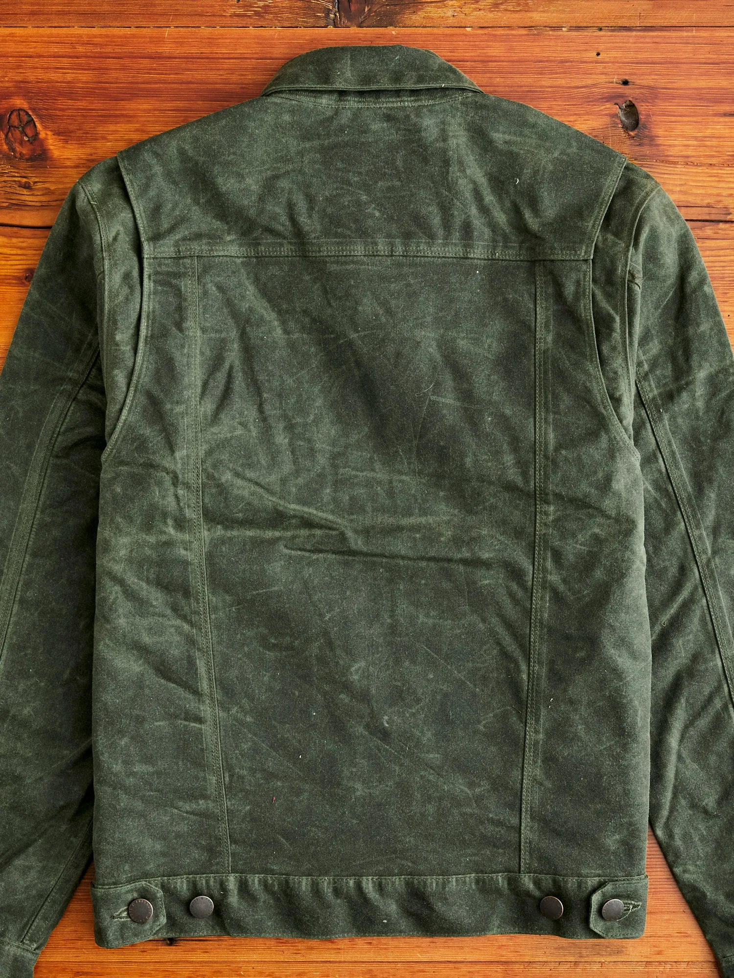 10oz Waxed Canvas Riders Jacket in Olive