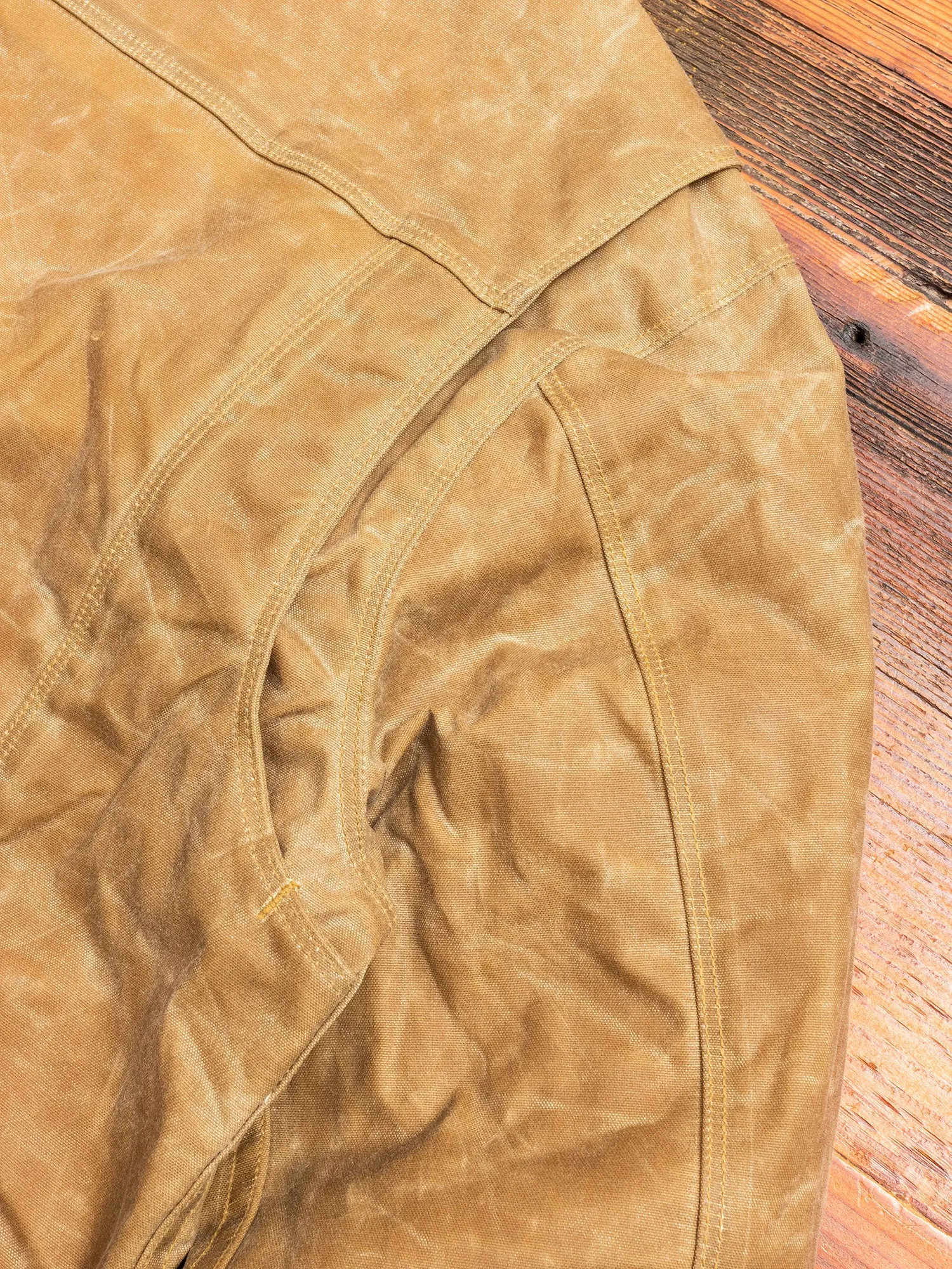 10oz Waxed Canvas Riders Jacket in Tobacco