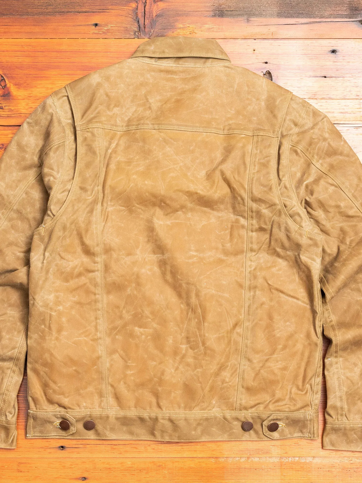 10oz Waxed Canvas Riders Jacket in Tobacco