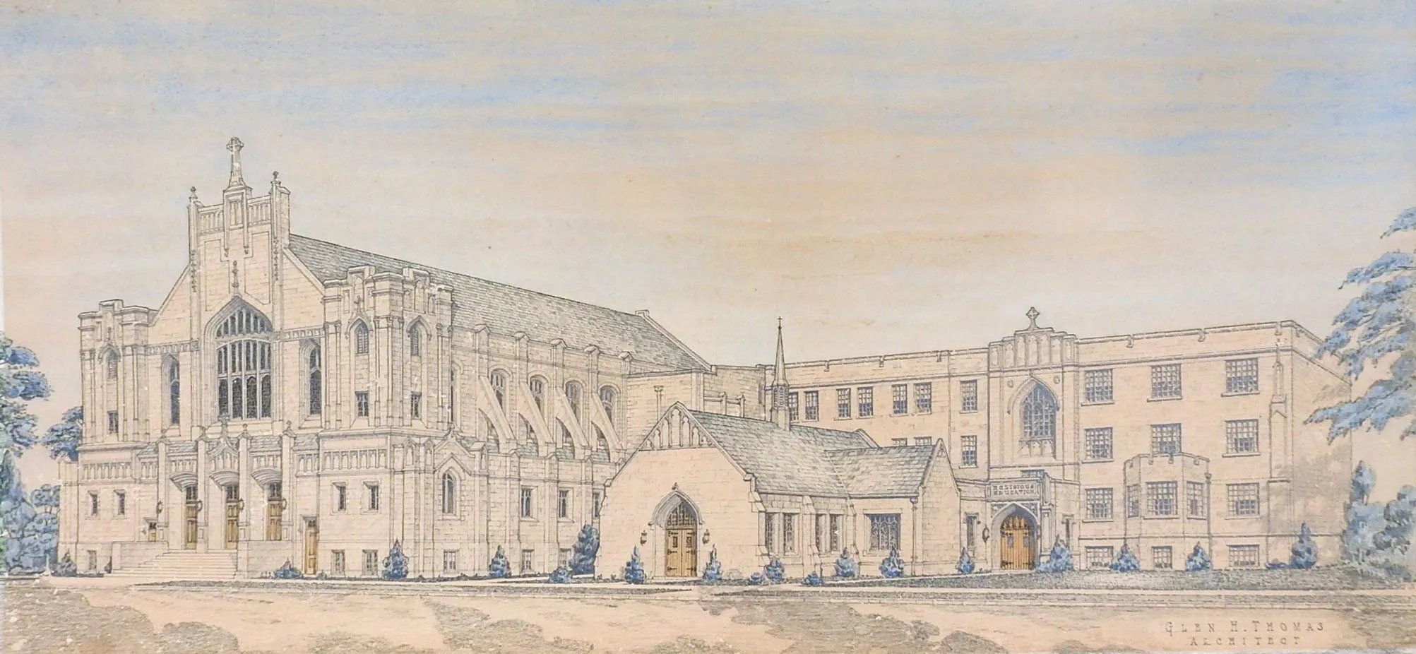 1930's Architectural Drawing Wichita