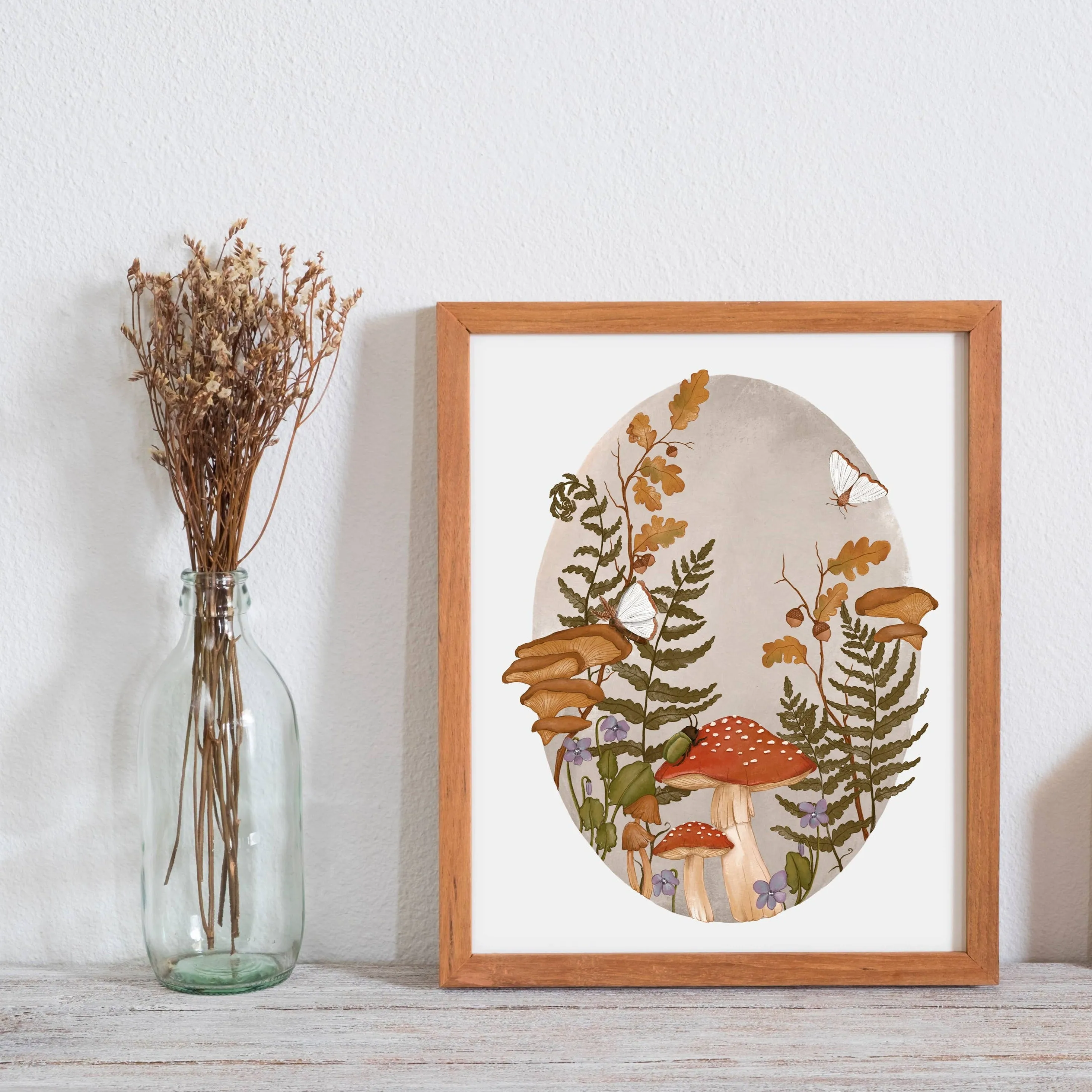 8x10 Autumn Flora Art Print