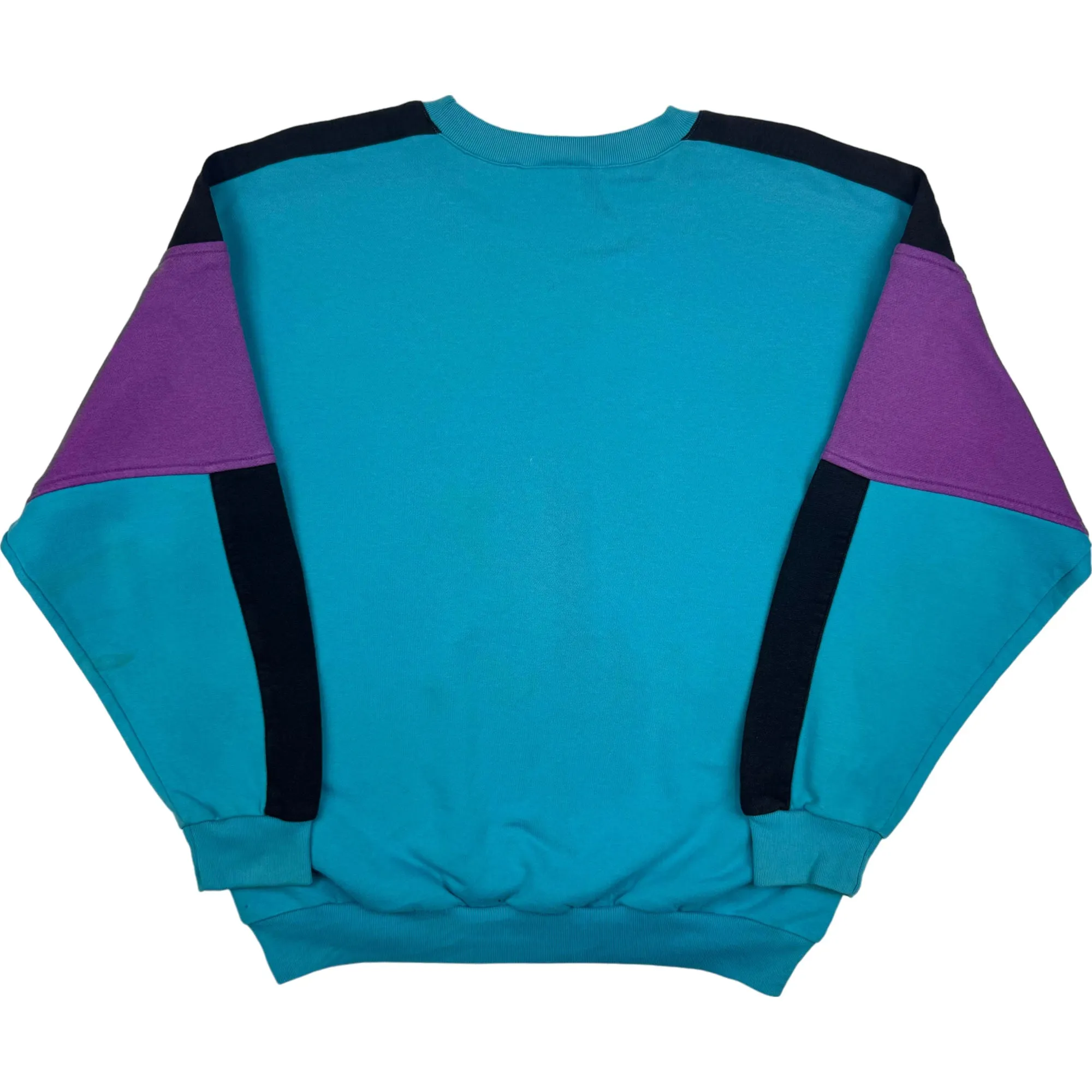 Adidas 90's Asking for Quality Colourblock Sweatshirt Teal Rare