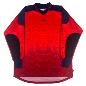 Adidas 90's Waves Graphics Goalkeeper Jersey Red Navy