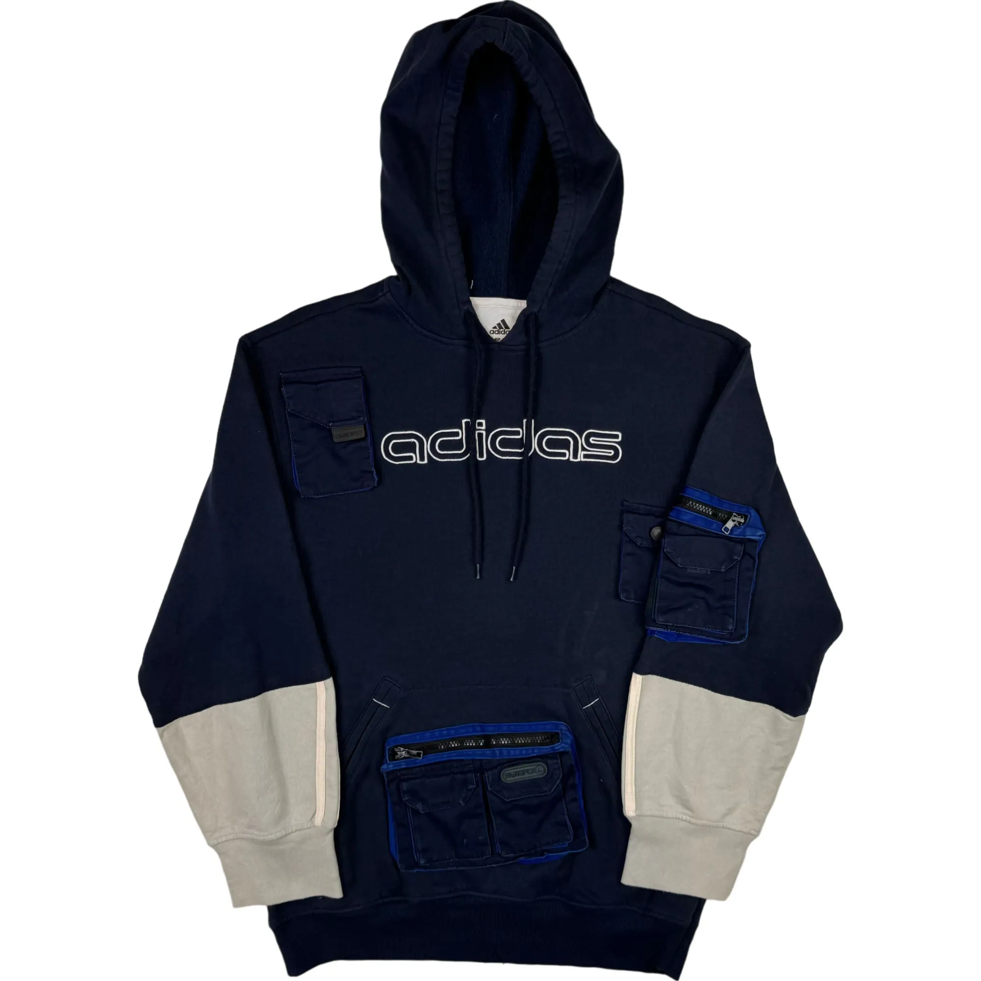 Adidas Custom Reworked Tactical Hooded Sweatshirt Navy