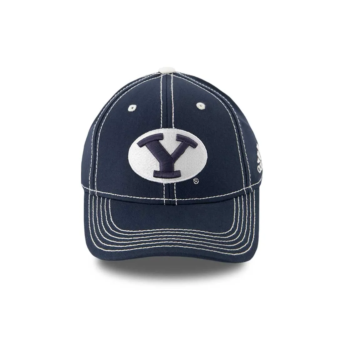 adidas - Kids' (Youth) BYU Cougars Structured Adjustable Cap (R48D7M94)