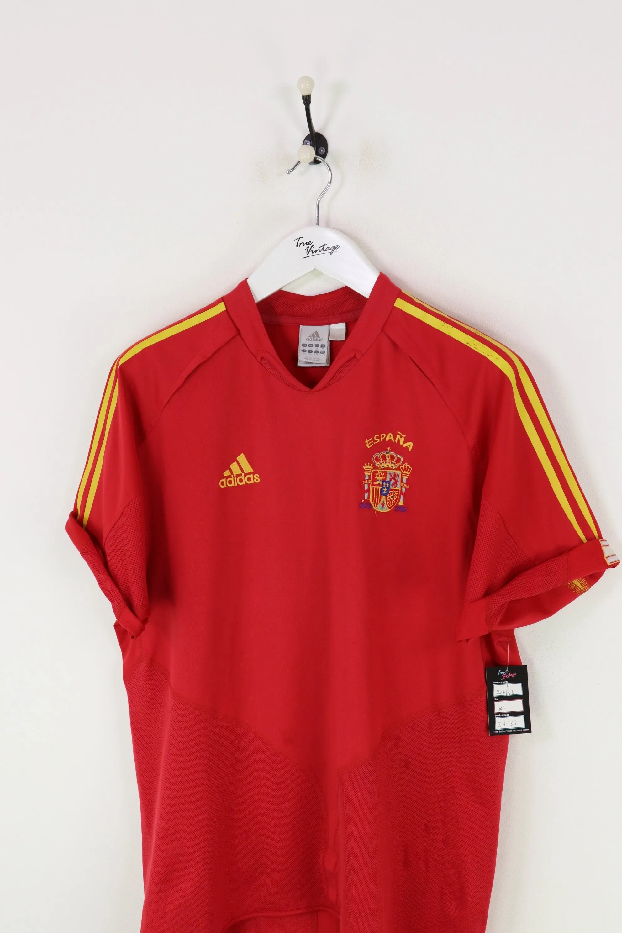 Adidas Spain Football Shirt Red XL