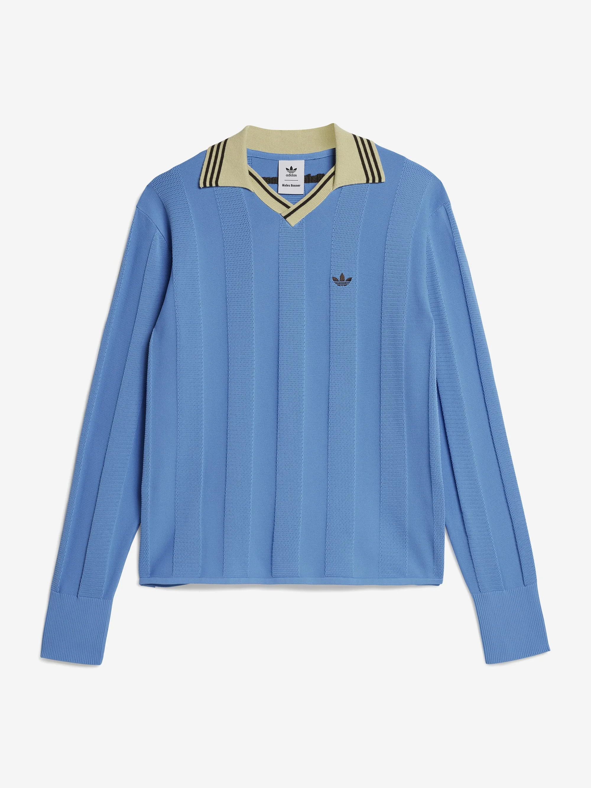 Adidas x Wales Bonner Knit Football Long Sleeve - Lucky Blue