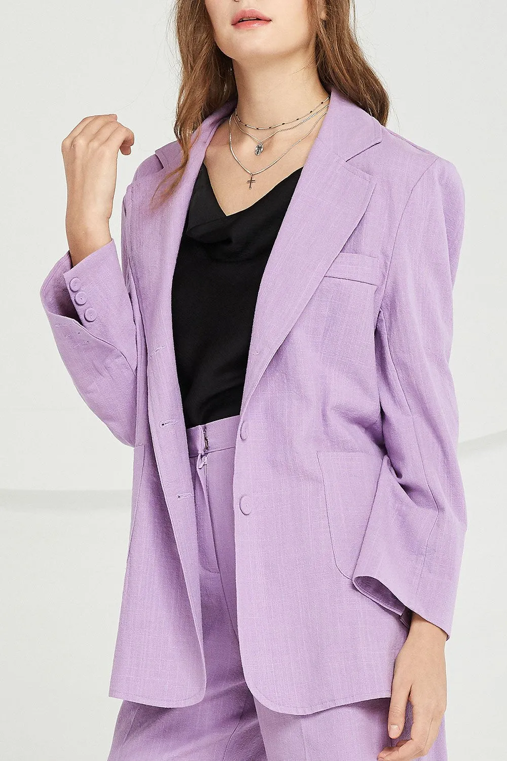 Alana Oversized Linen Jacket