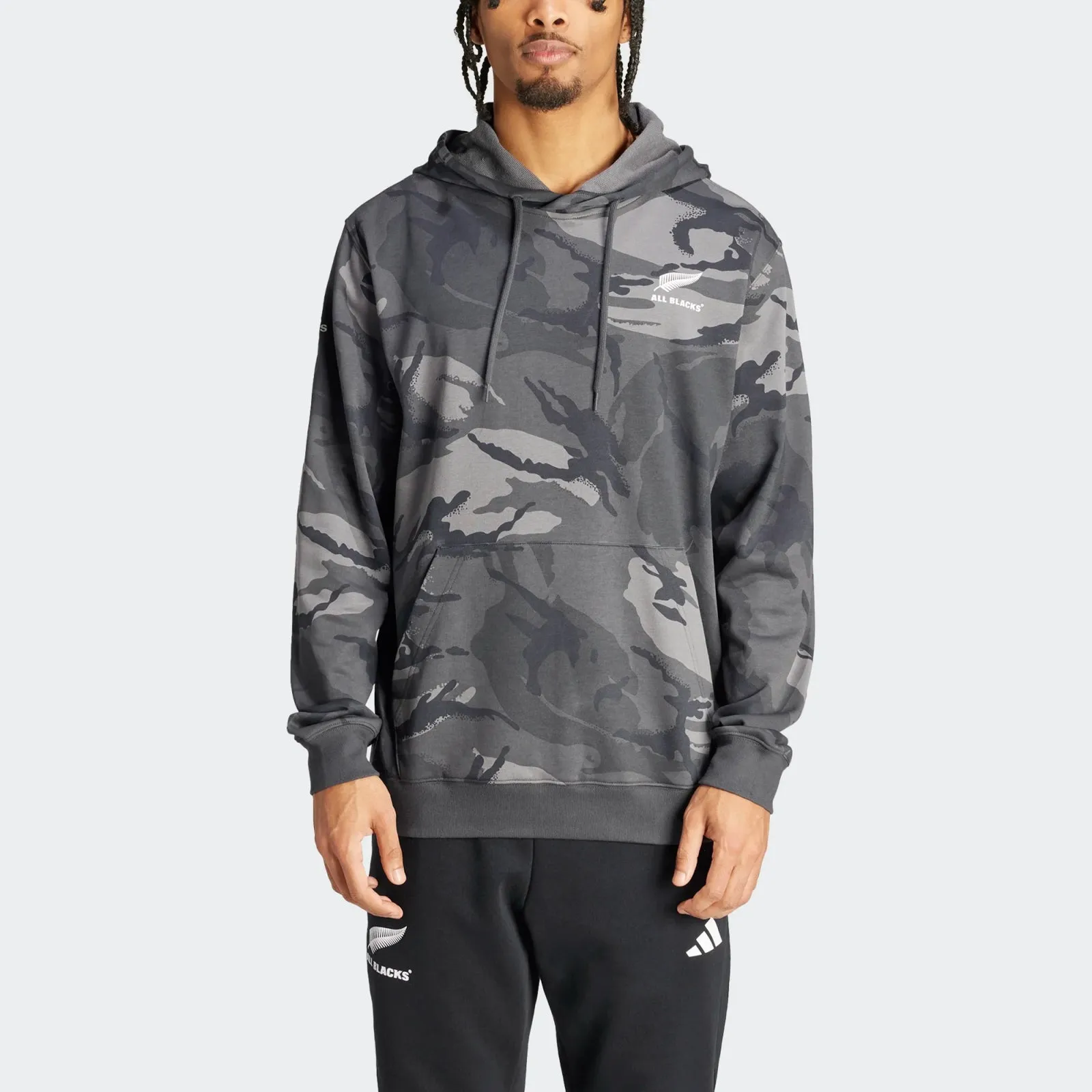 All Blacks 2024/25 Adult Camouflage Hoodie Rugby Union by adidas