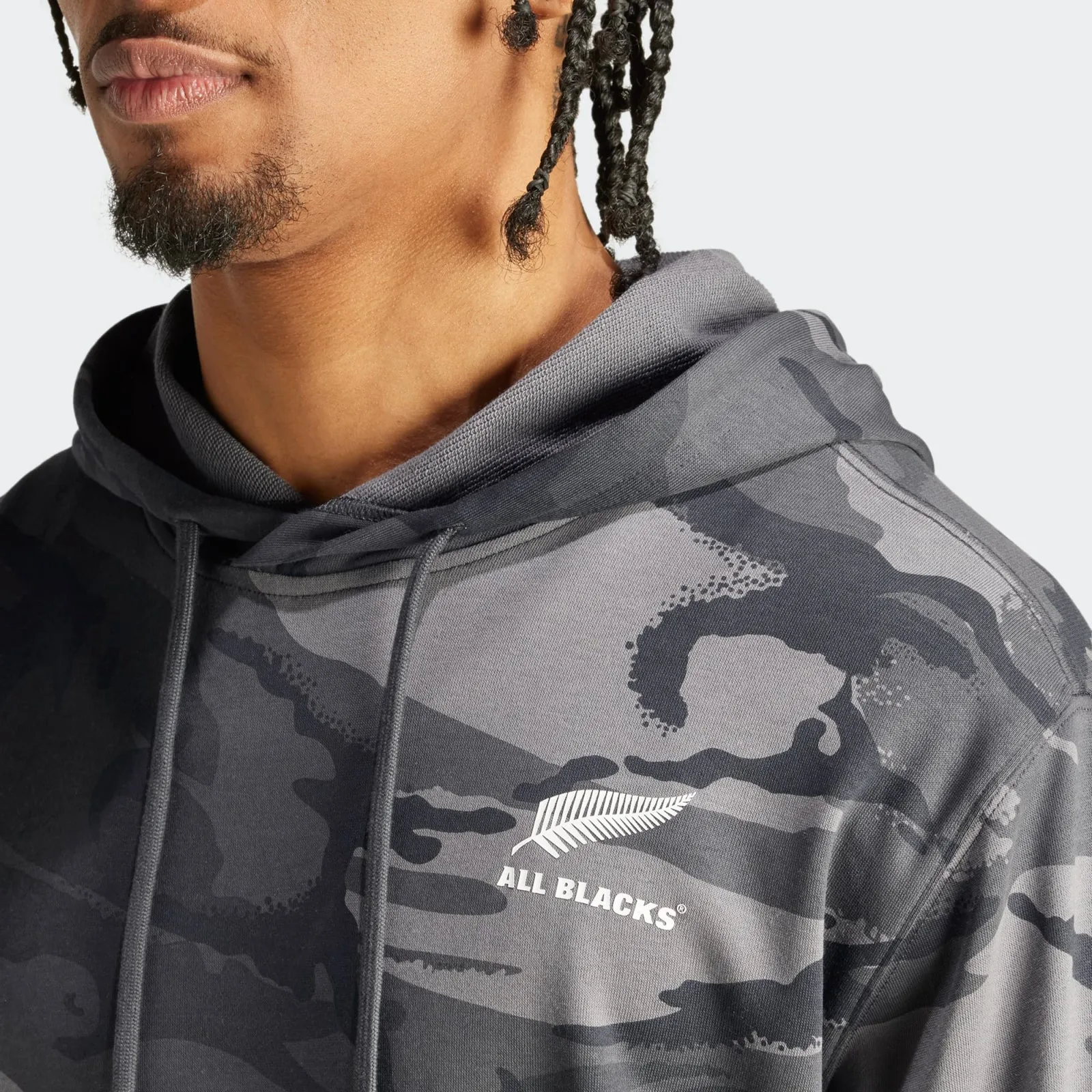 All Blacks 2024/25 Adult Camouflage Hoodie Rugby Union by adidas