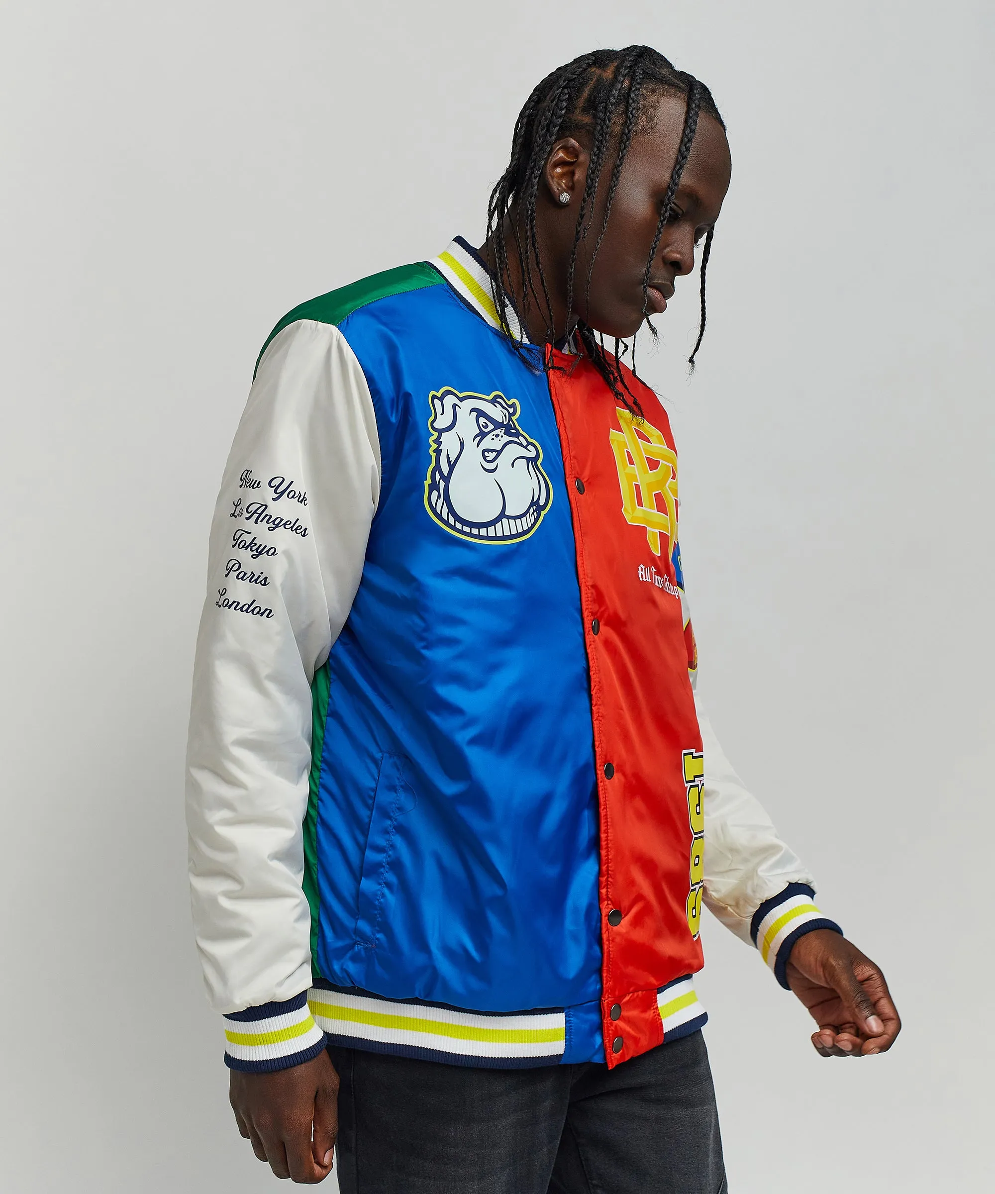 All Time Champ Nylon Bomber Varsity Jacket