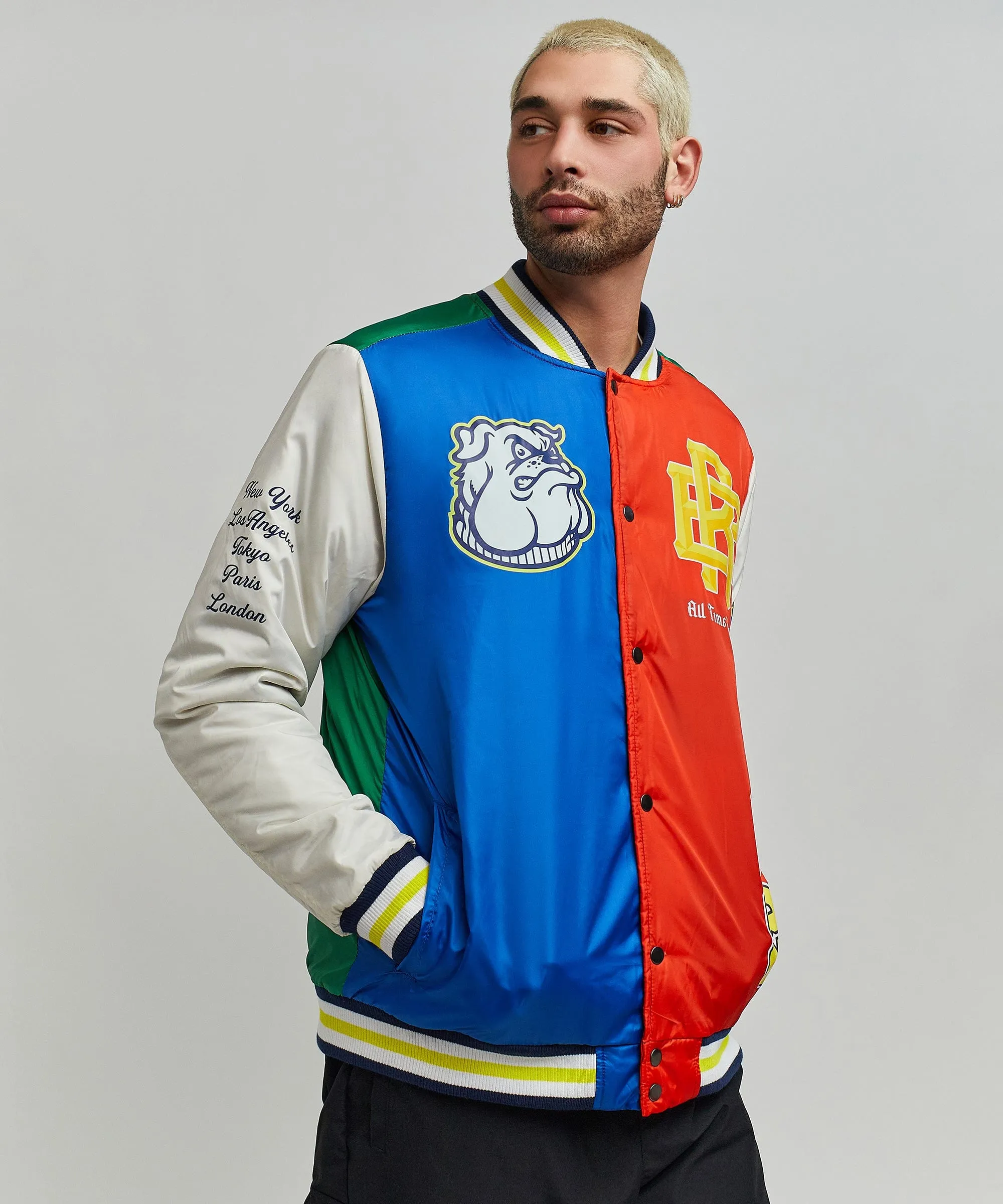 All Time Champ Nylon Bomber Varsity Jacket