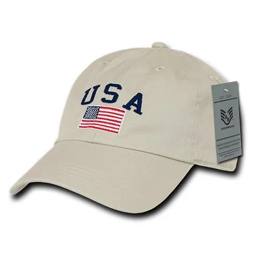 America USA Flag Classic Dad Hats - A03