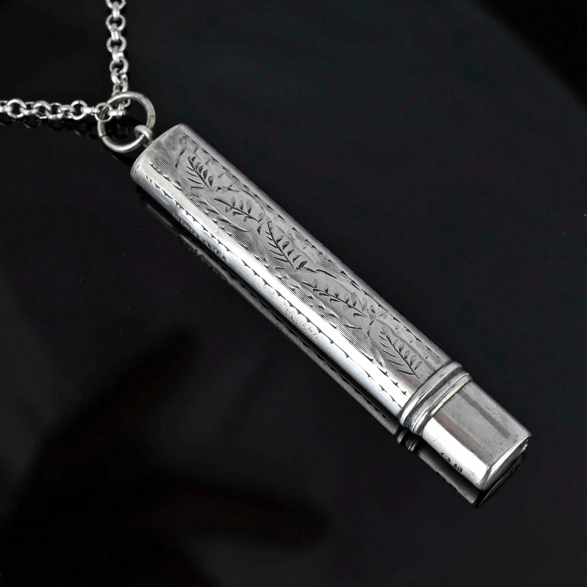 Antique Edwardian Working Pencil Sterling Silver Pendant