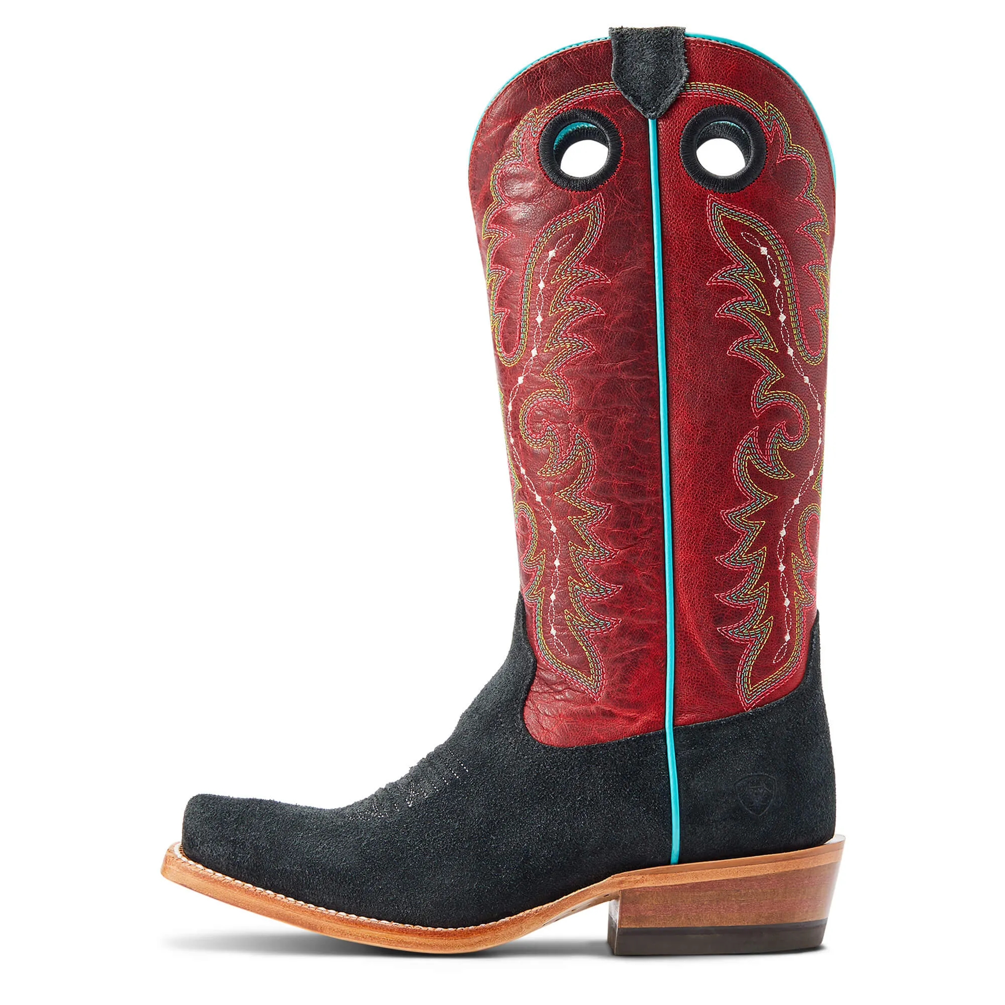 Ariat Futurity Black Roughout/Crimson