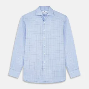 Blue Prince of Wales Check Mayfair Shirt