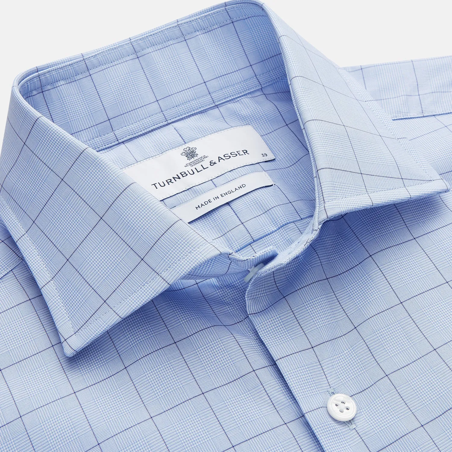 Blue Prince of Wales Check Mayfair Shirt