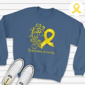 Bone Cancer Awareness Sweatshirt (Several Colors Available)