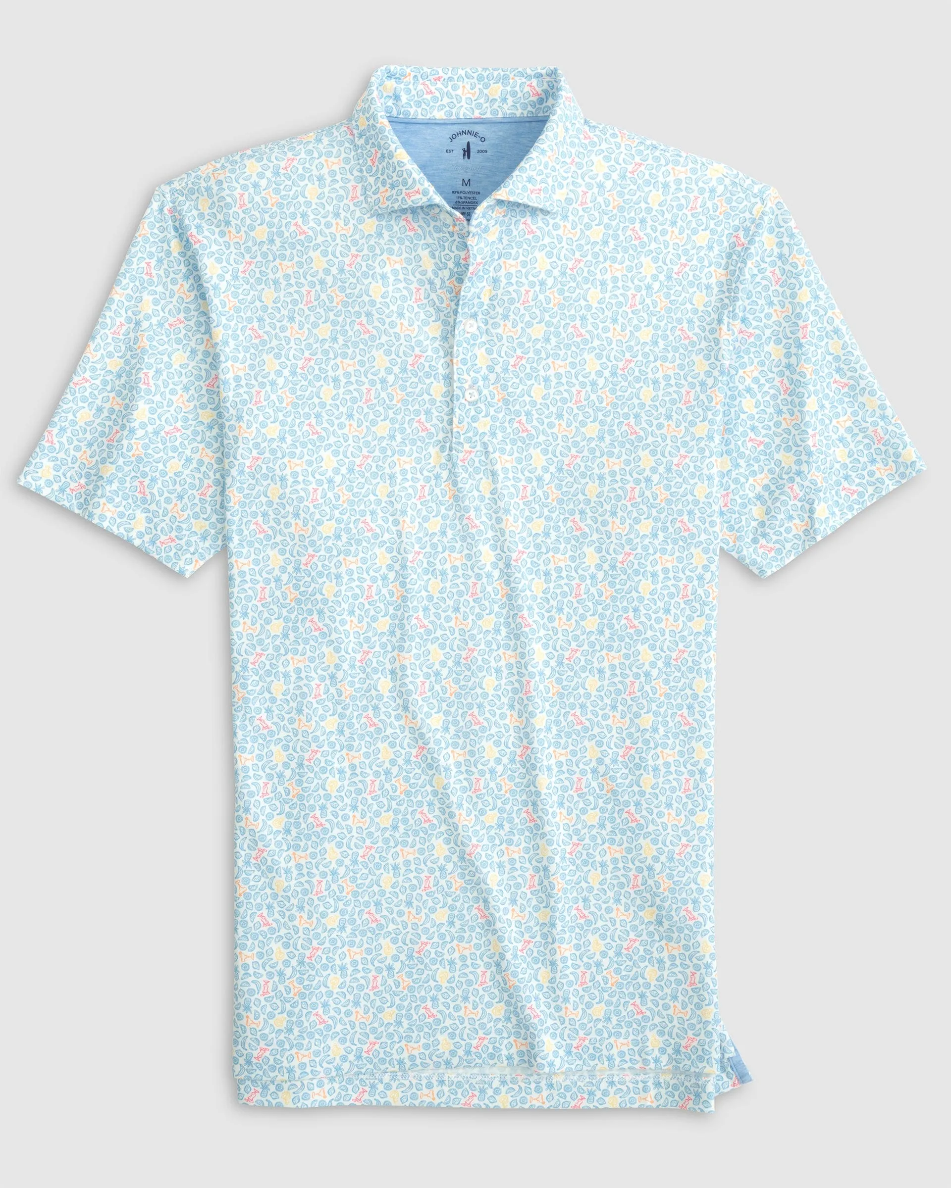 Briley Printed Top Shelf Performance Polo - Maliblu