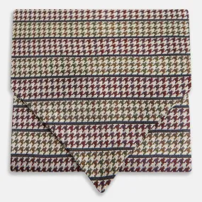 Brown Puppytooth Silk Cravat