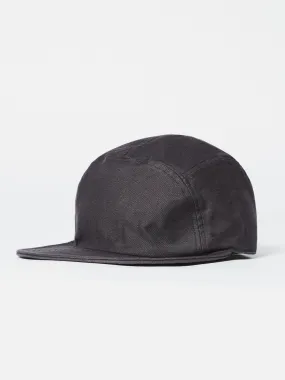 cableami® Baker Soft Bill Cap in Black Satin Cotton