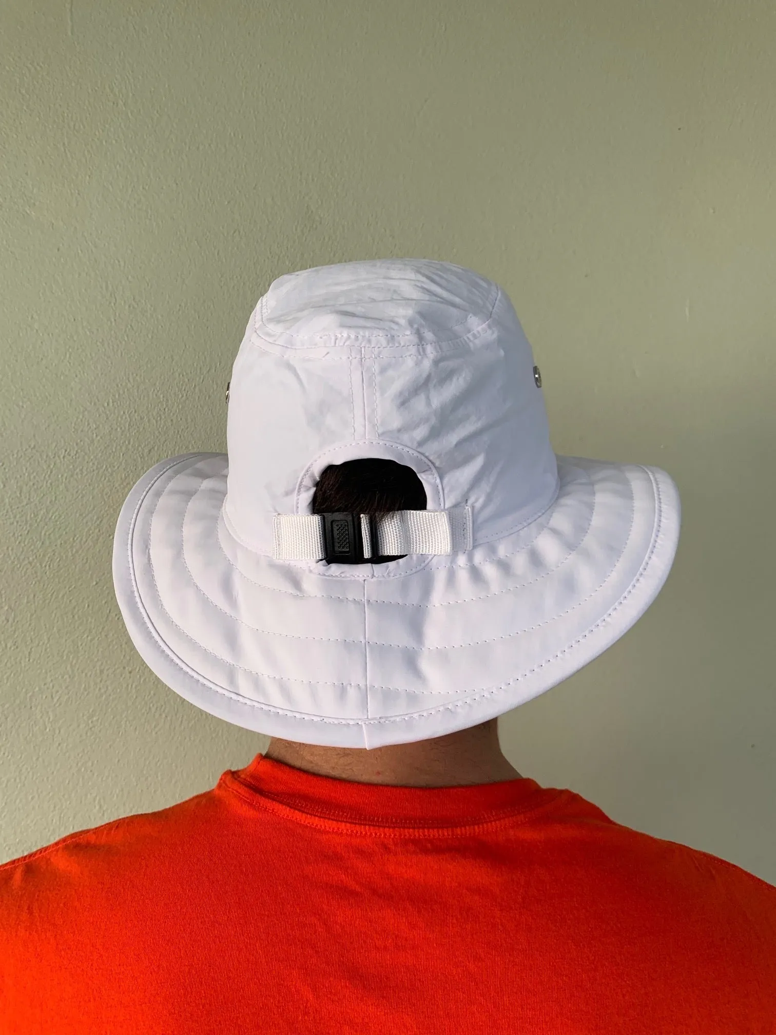 Cam Wide Brim Hat HIHO Logo - White