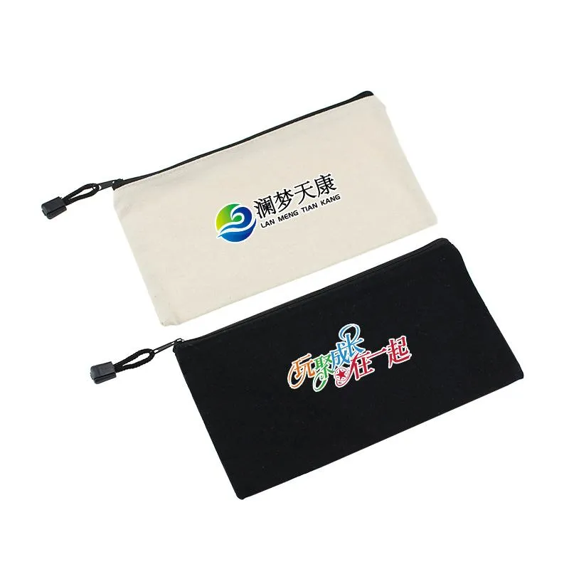 Canvas Zip Pencil Case