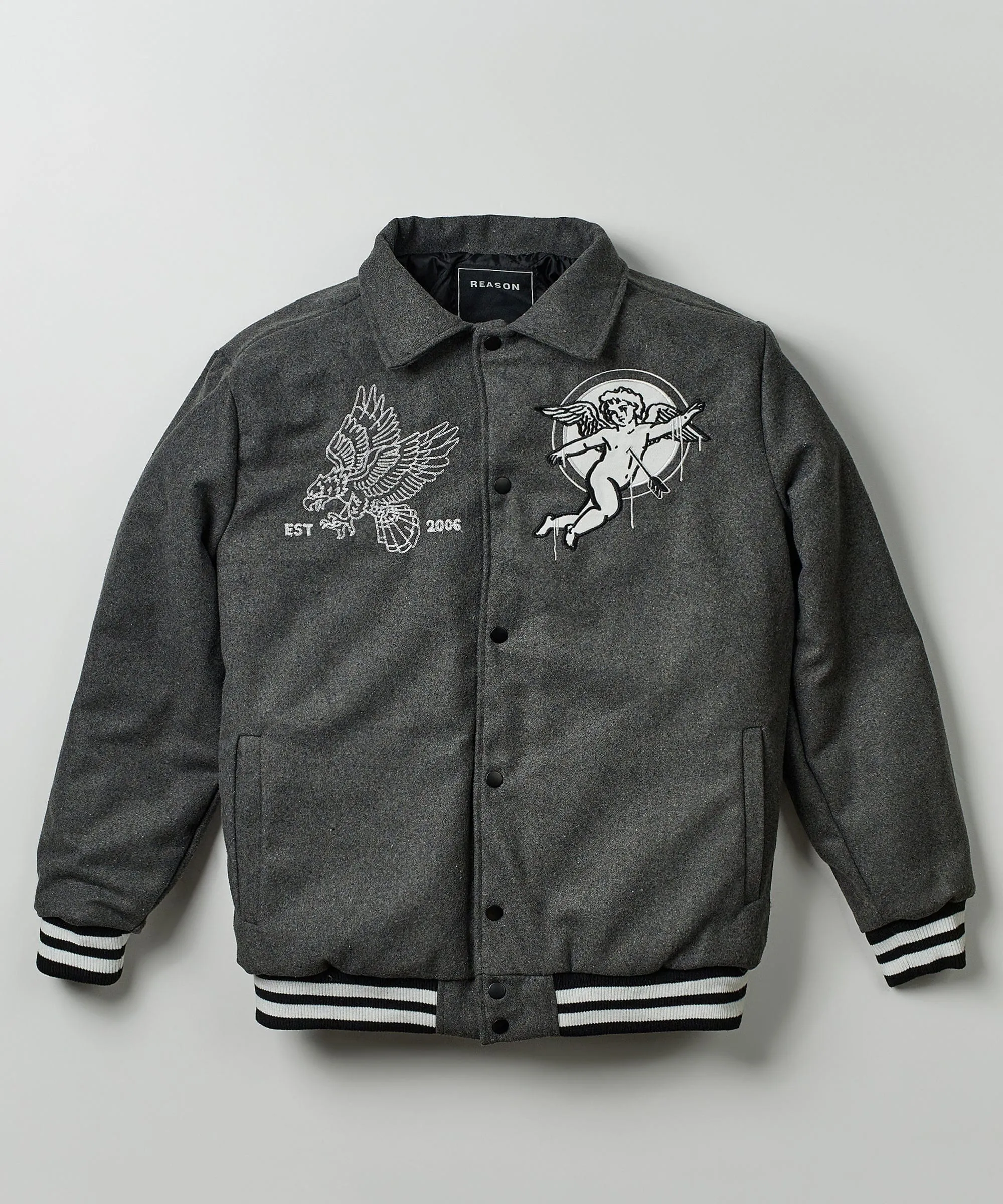 Cherub Varsity Jacket - Grey