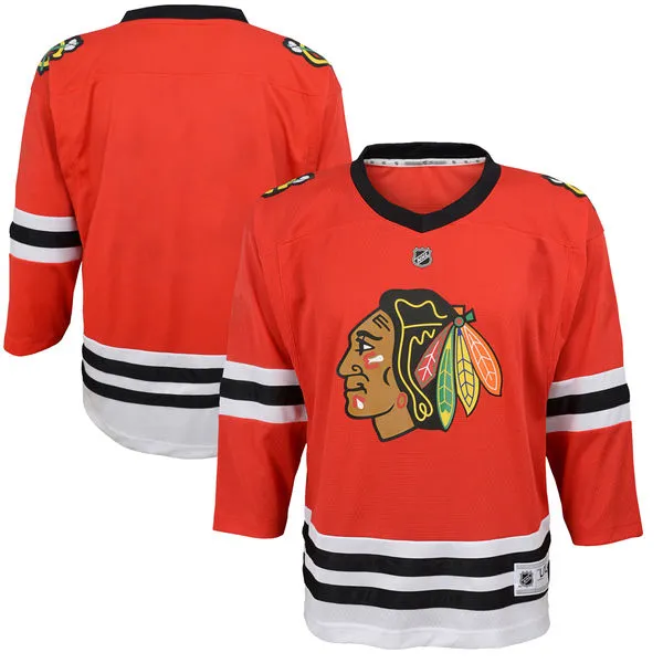 Chicago Blackhawks Red Premier Toddler Ages 2 to 4T - Blank Hockey Jersey