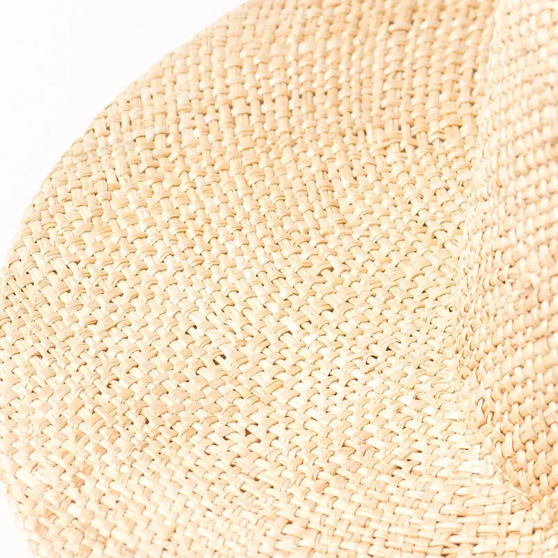 Classic Wide Brim Woven Straw Hat - Nature