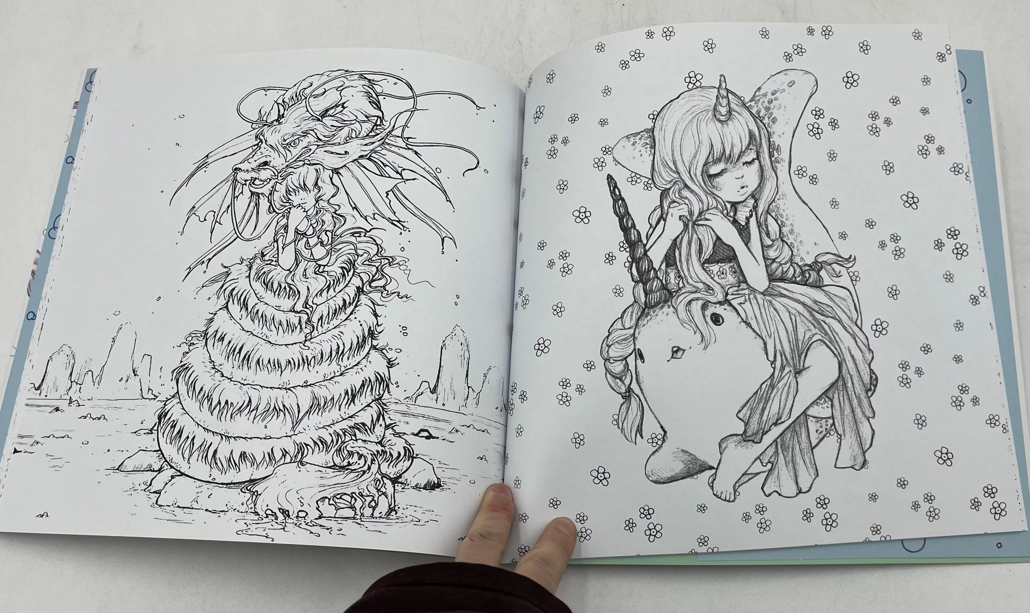 Coloring Book, Manga Mermaids and Other Sea Creatures