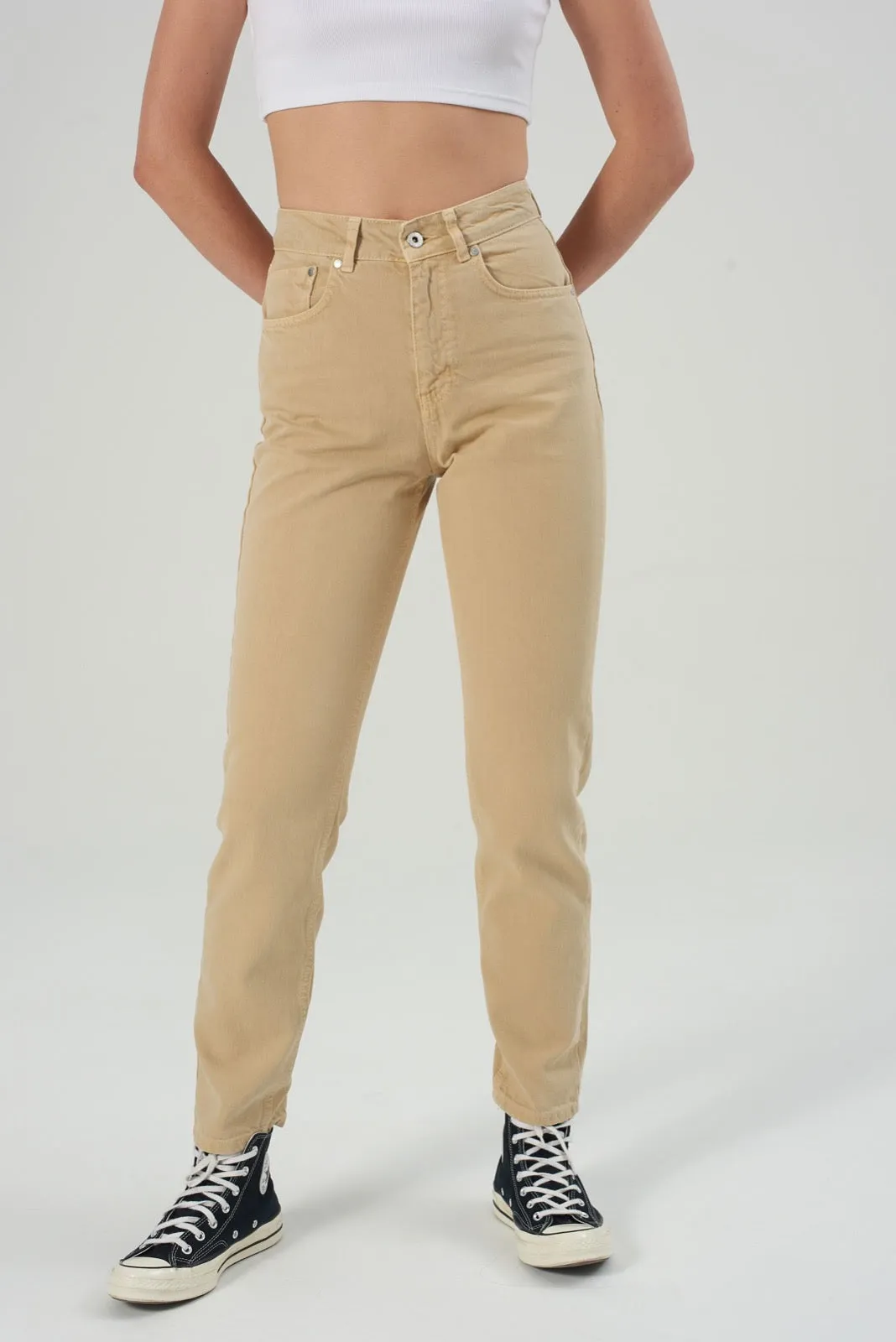 Cougar Mom Jean - Beige