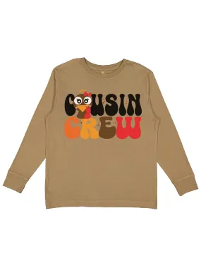 Cousin Crew Turkey Face Matching Shirts - Coyote Brown