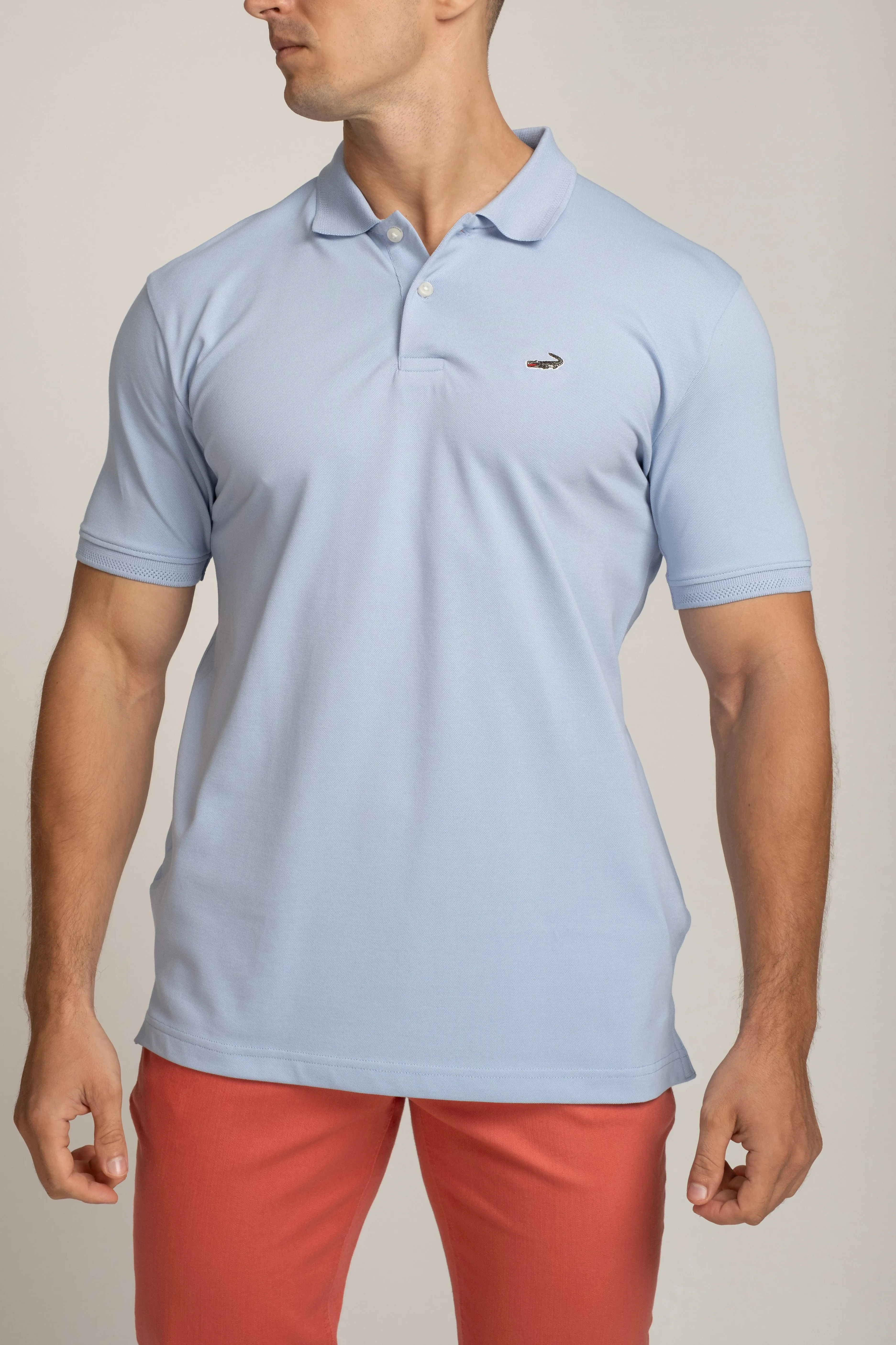 Crocodile Polo T-Shirts Blue Bell