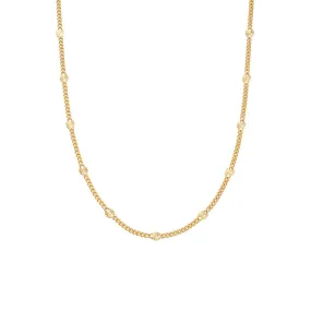 Daisy London Sunburst Chain Necklace, Gold