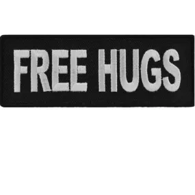 Daniel Smart Free Hugs Naughty Iron on Patch, 4 x 1.5 inches