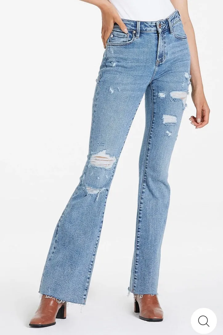 Dear John Distressed Boot Cut Jean | FINAL SALE