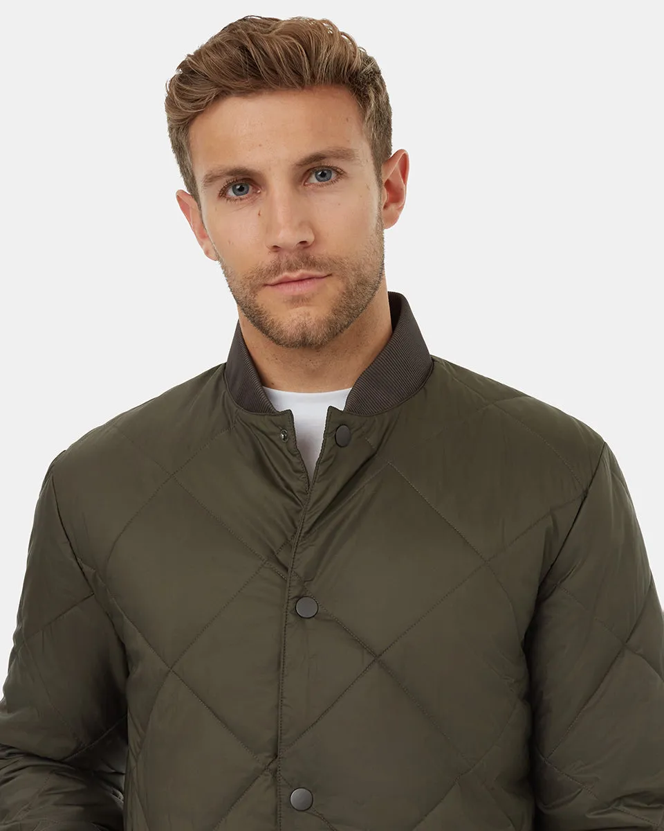 Diamond Padded Bomber Jacket