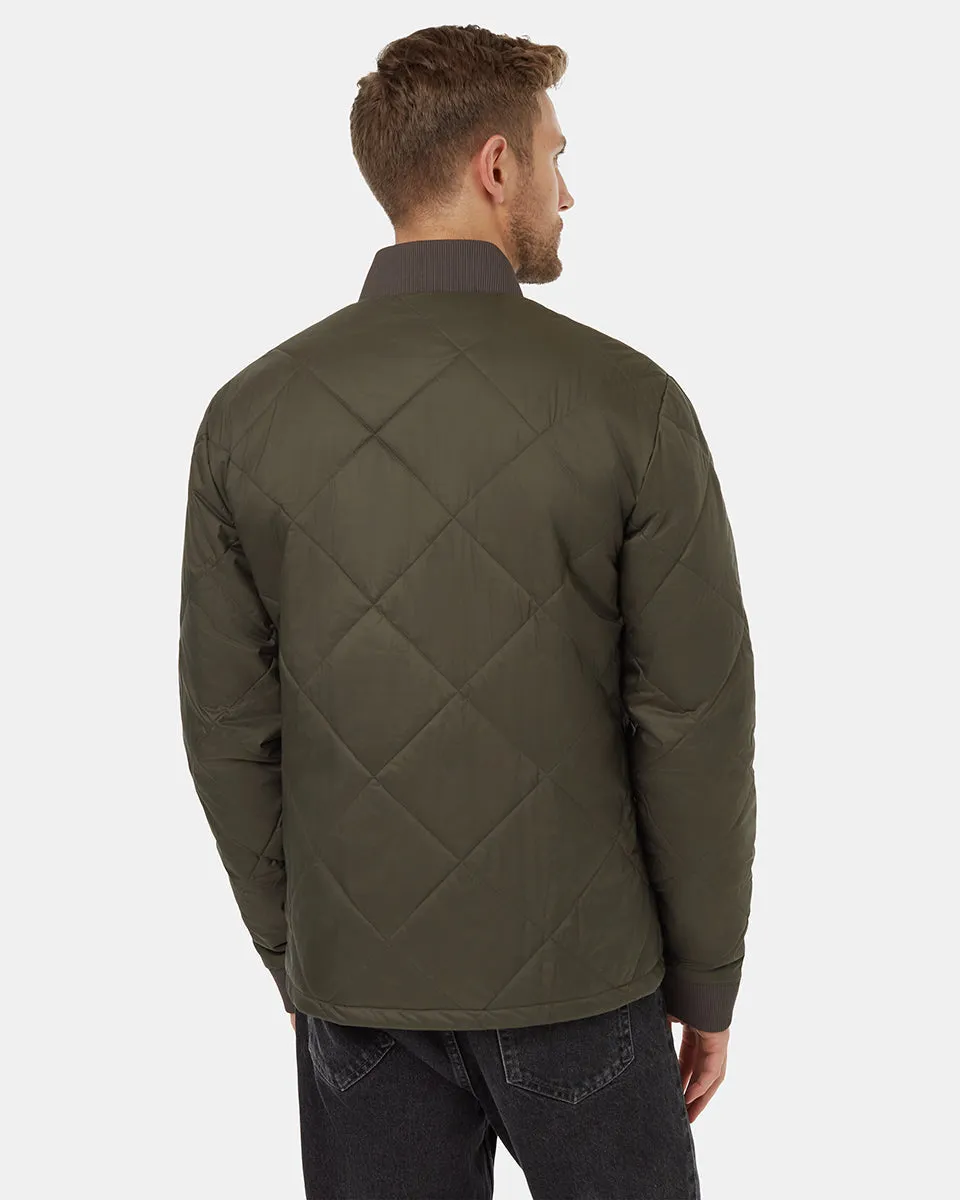 Diamond Padded Bomber Jacket