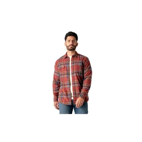 Dickies Flannel Button Down Shirt Fired Brick Multi Plaid