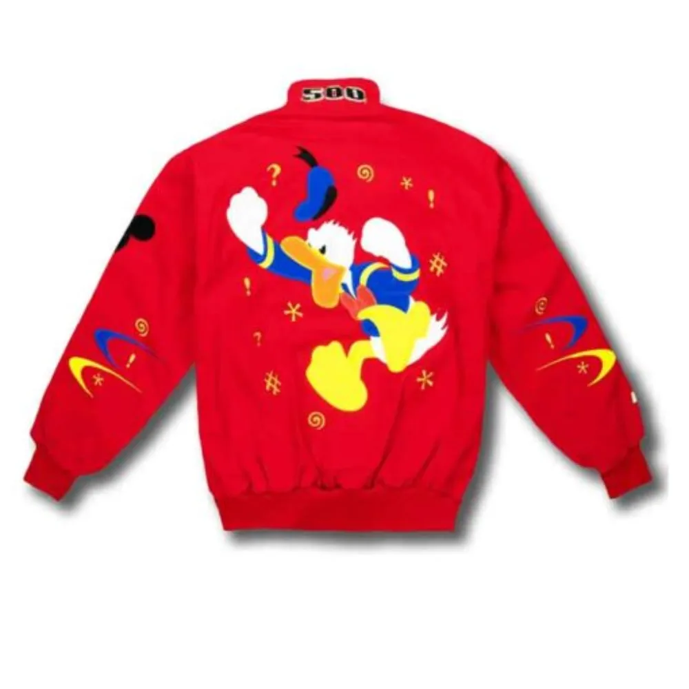 Disney Daytona 500 Donald Duck Red Jacket