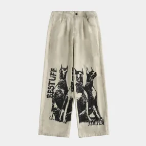 Doberman |  Hip Hop Animal Graphic Cargos