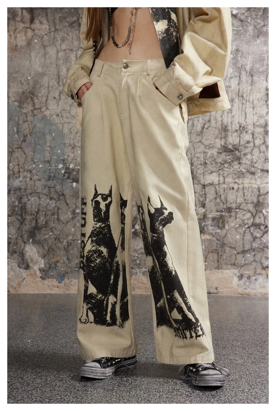 Doberman |  Hip Hop Animal Graphic Cargos