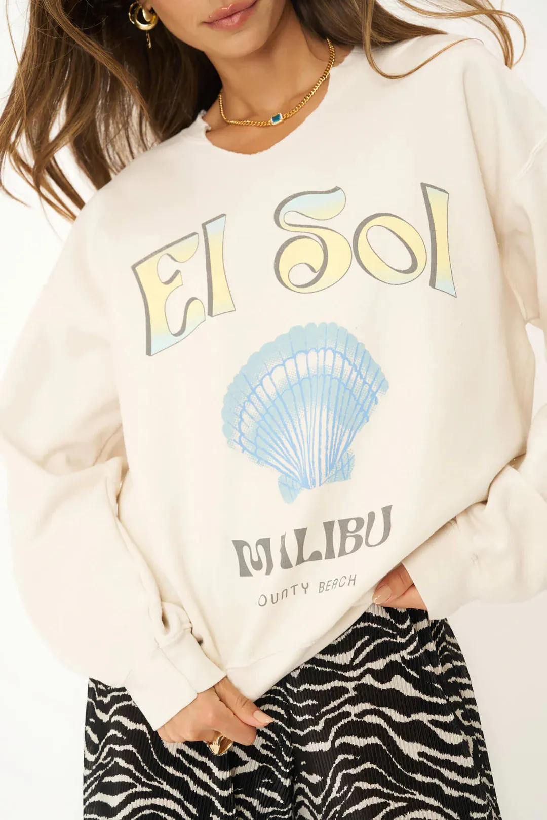 El Sol Cut Crew Sweatshirt