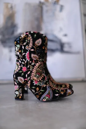 EMBROIDERED BOOTS LOUISE