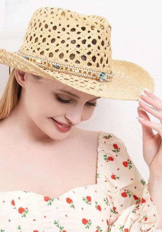 FASHION STRAW COWBOY SUN HAT