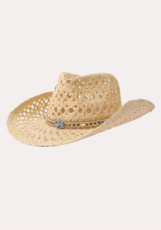 FASHION STRAW COWBOY SUN HAT