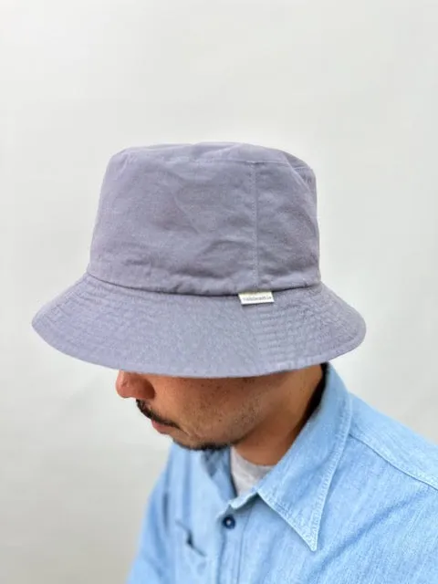 FINAL SALE: Reversible Cotton Bucket Hat - Navy/Beige