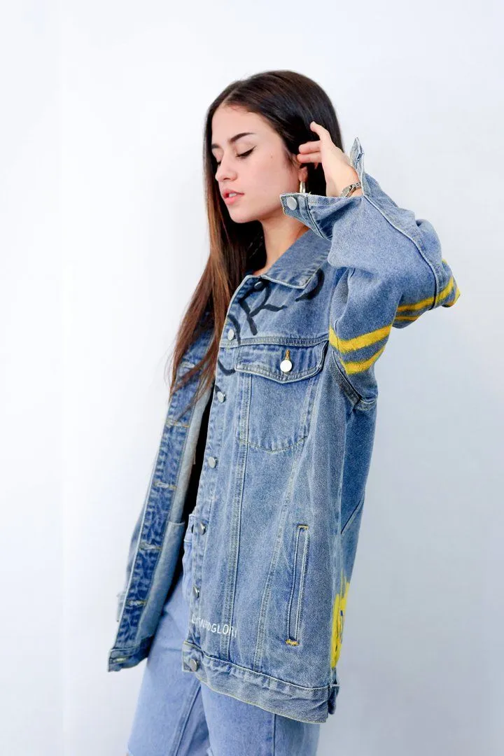 'GO WARRIORS' DENIM JACKET - WOMEN