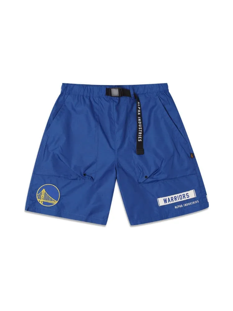 GOLDEN STATE WARRIORS X ALPHA X NEW ERA NYLON SHORTS